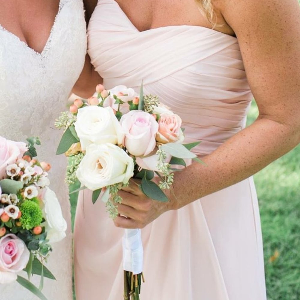 Bill Levkoff Light Pink Gown.